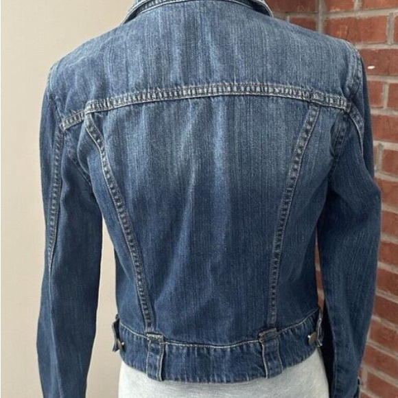 CAbi JEANS Classic Retro Key Zipper Pull Butterfly Jean Denim Jacket - Picture 3 of 10